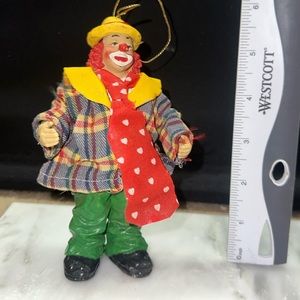 Vintage rodeo clown/cowboy ornament Porcelain/ceramic
